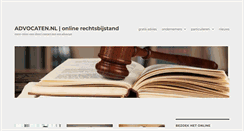 Desktop Screenshot of advocaten.nl