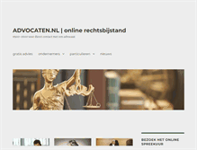 Tablet Screenshot of advocaten.nl